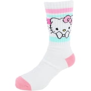 Textiel Trade Girls Sanrio Hello Kitty Ribbed Athletic Socks 2 Pair