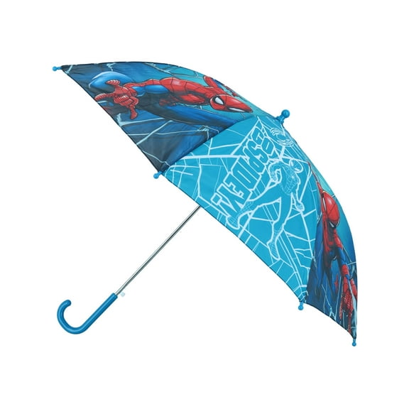 Textiel Trade Kid's Auto Open Marvel Go Spidey Spider Man Stick Umbrella