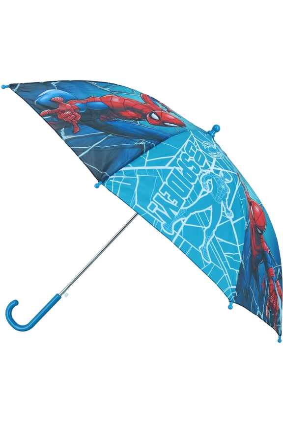 Kid's Auto Open Marvel Go Spidey Spider Man Stick Umbrella