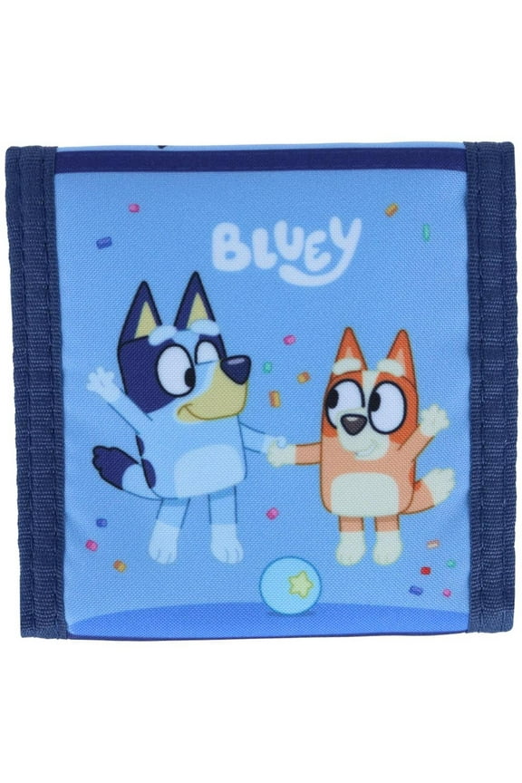 Kid's Bluey Best Friends Fun Hook and Loop Closure Wallet