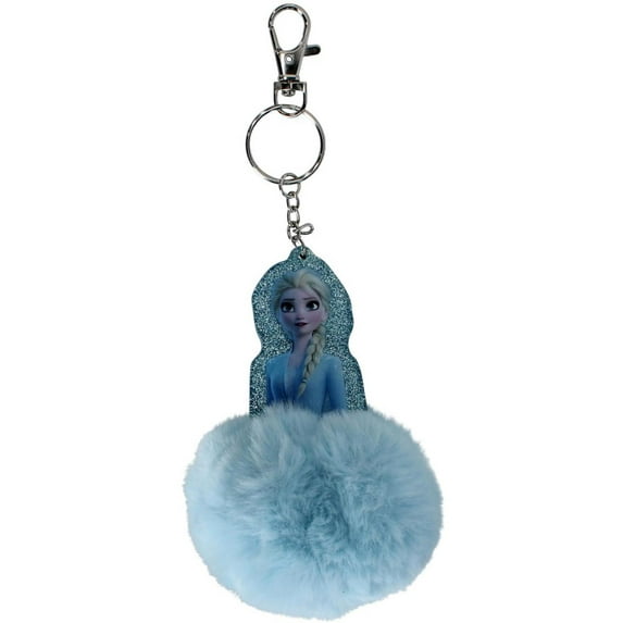 Textiel Trade Kid's Disney Frozen Ana and Elsa Keyring/Bag Charm with Pompom