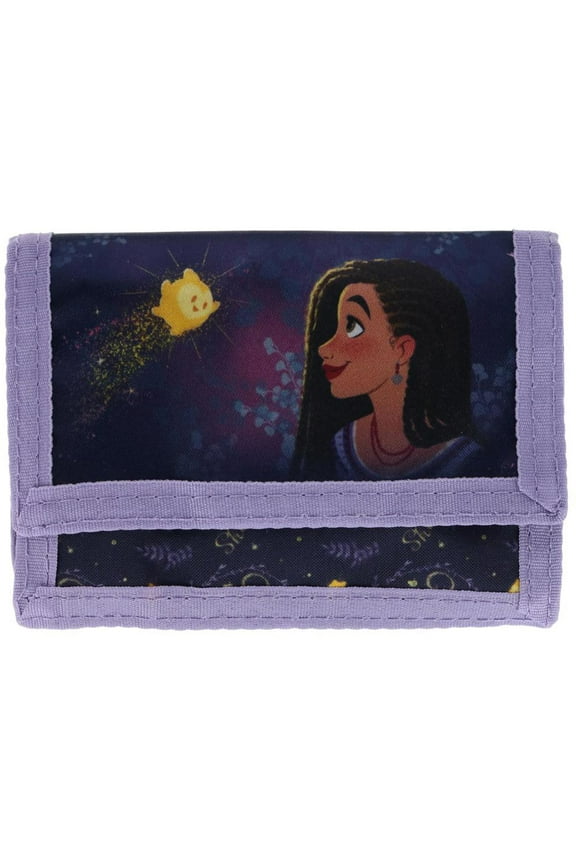 Kid's Disney Wish Pouch Wallet  Asha with Hook & Loop Closure