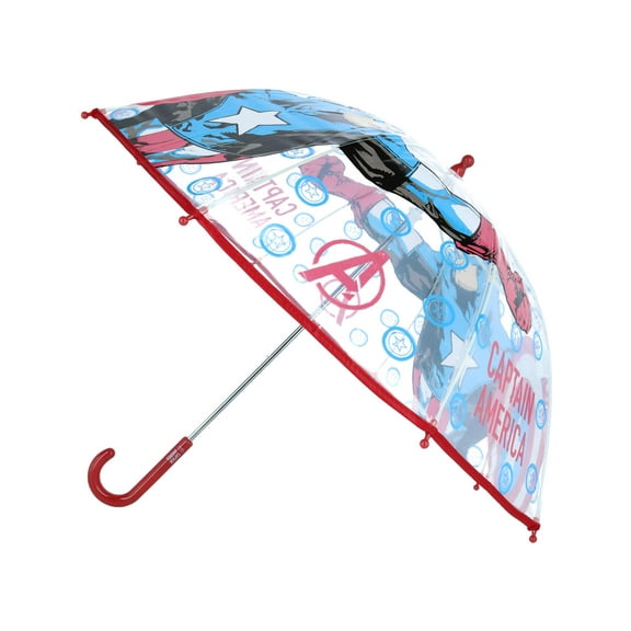 Textiel Trade Kid's Marvel Captain America Transparent Bubble Stick Umbrella