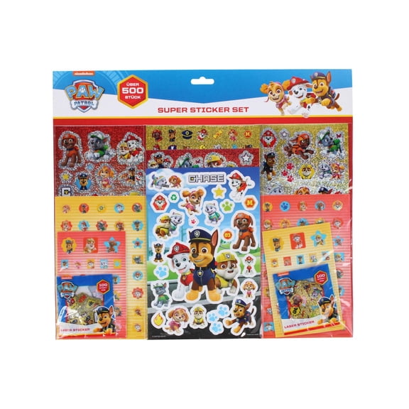 Textiel Trade Kid's Nickelodeon's Paw Patrol 500 Piece Sticker Set