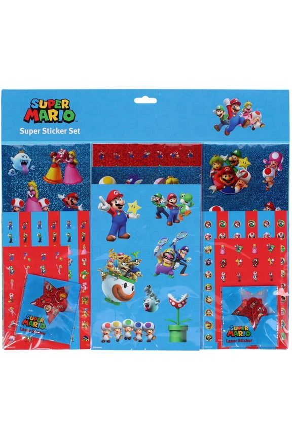Kid's Super Mario Brothers 500 Piece Sticker Set