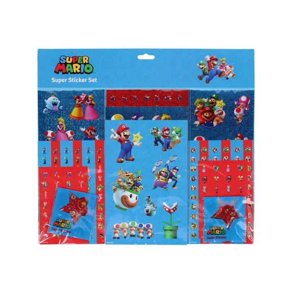 Textiel Trade Kid's Super Mario Brothers 500 Piece Sticker Set
