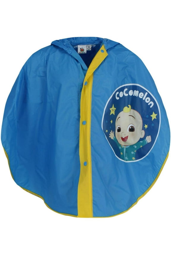 Kids' CoCoMelon JJ Rain Poncho with Button Front