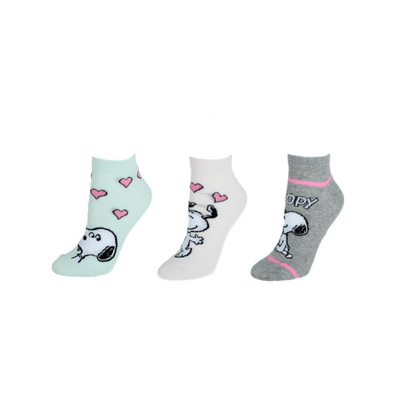 Textiel Trade  Peanuts Snoopy Sneaker Socks (3 Pair) (Women)