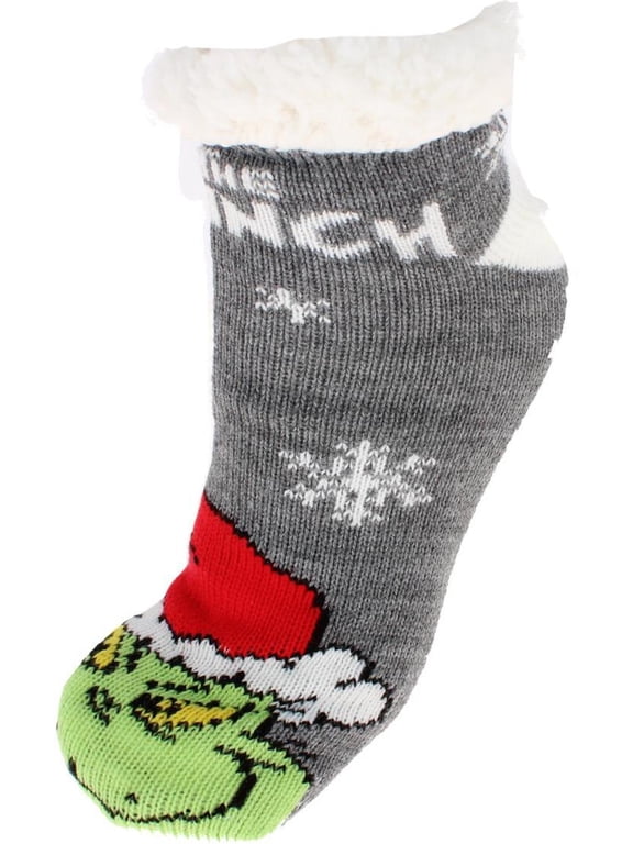 The Grinch Novelty Slipper Home Socks (1 Pair) (Women)