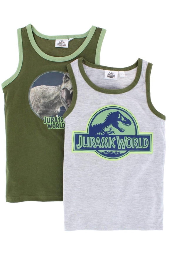 Toddler Boy's Jurassic World Singlet (2 Pack)