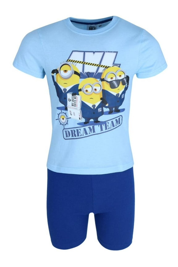 Toddler Boys Minions Short Sleeve Tee and Shorts Pajama Set
