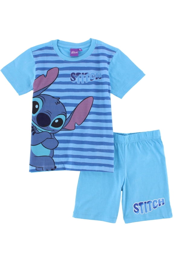 Toddler Boys Stitch Short Pajama Set