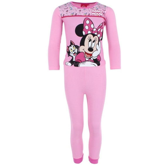 Textiel Trade Toddler Girl's Minnie Mouse Long Sleeve Pajama Set