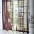 thumbnail image 1 of Textile 1/2X Sheer Voile Window Treatment Rod Pocket Curtain Panels for Bedroom and Living Room, 1 of 1