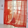 thumbnail image 1 of Textile 1/2X Sheer Voile Window Treatment Rod Pocket Curtain Panels for Bedroom and Living Room, 1 of 1