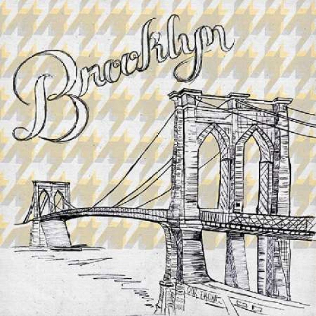 Textile Brooklyn Canvas Art - Gina Ritter (24 x 24)