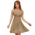 thumbnail image 1 of Textile Burlap Horizontal Background with Natural Texture Sundress Sleeveless Dress Summer Women Clothes Dress for Women Dresses, 1 of 7