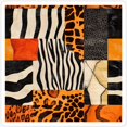 thumbnail image 1 of Textile Collage Of Wild Prints Sticker Kir-2476, 1 of 4