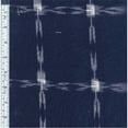 thumbnail image 1 of Textile Creations  Dakota- Navy Cream Ikat Large Grid, 1 of 1