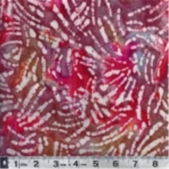 Textile Creations HB-252 44 in. Hudson Bay Rayon Challis Abstract - Orange & Purple