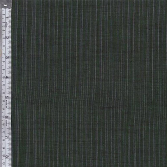Textile Creations WR-041 Winding Ridge Fabric, Dark Green And Cream, 15 yd.