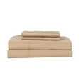 thumbnail image 1 of Castle Hill London 410 Thread Count Cotton Sateen Sheet Set Deep Pocket - Queen, Taupe, 1 of 7