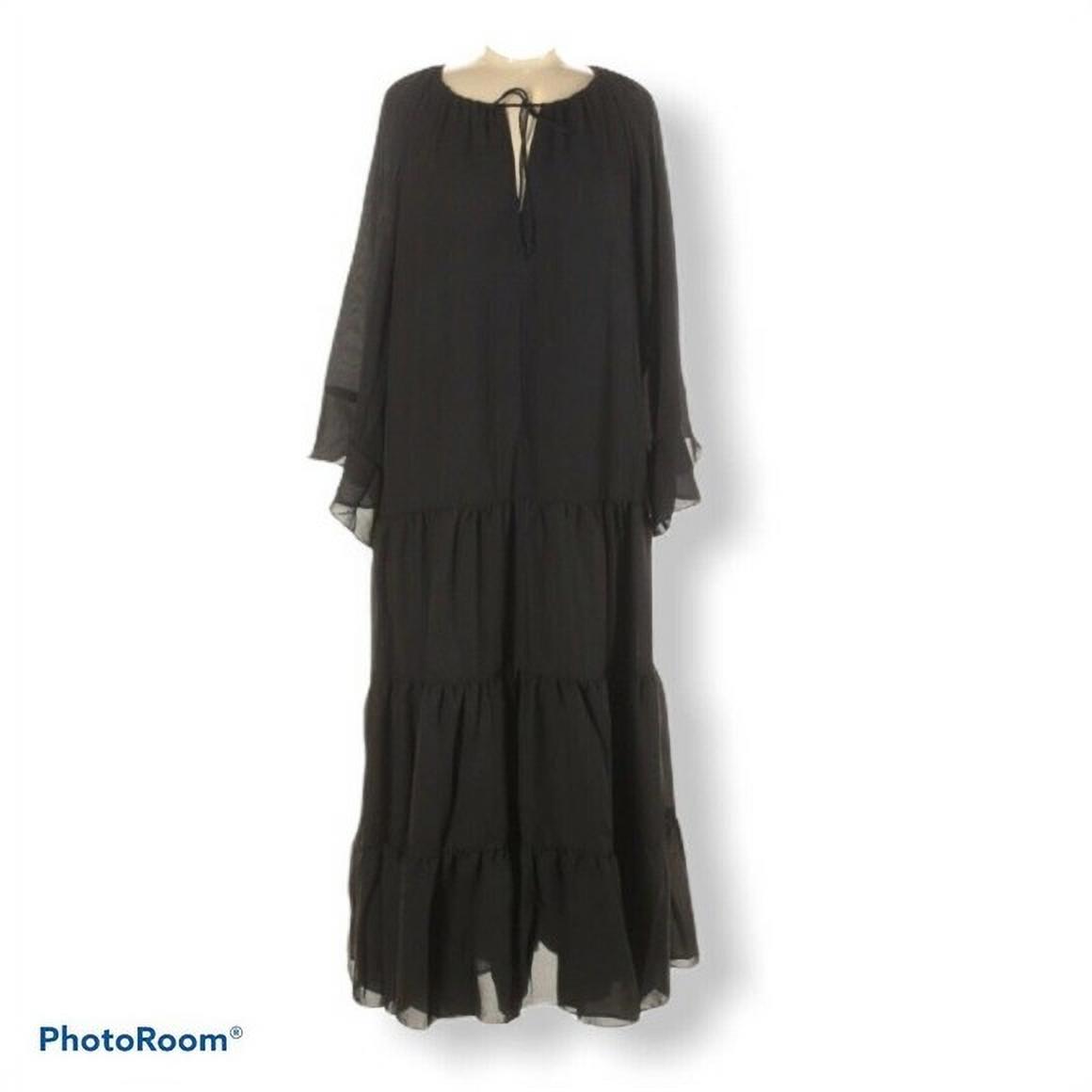 Textile Elizabeth and James Candice Black Tier Maxi Long Sleeve Dress Size  XXL - Walmart.com