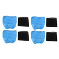 thumbnail image 1 of Textile Filter Bags Wet and Dry Foam Filter for MV1 WD1 WD2 WD3 Vacuum Cleaner Filter Bag Vacuum Cleaner 8PCS,4 x Filter elements 4 x filter bag,blue & black, 1 of 8