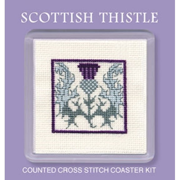 Textile Heritage Coaster Kit - Scottish Thistle