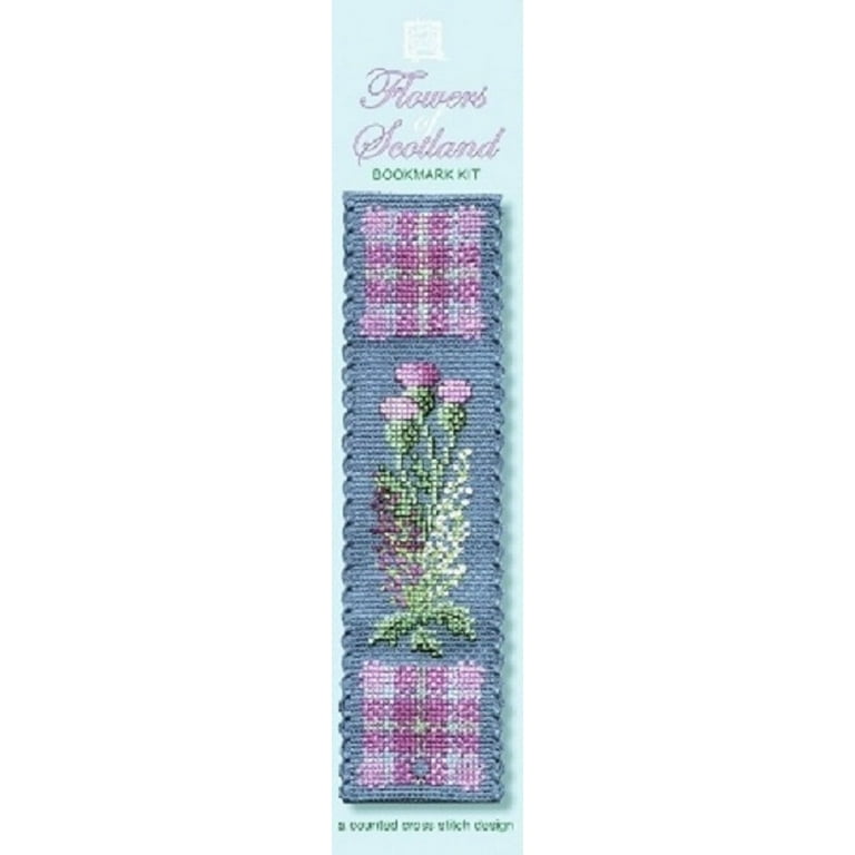 Blue Flower Bookmark - Cross Stitch Kit