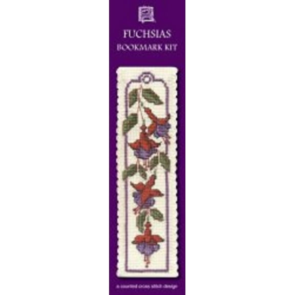 Textile Heritage Fuchsias Bookmark - Cross Stitch Kit