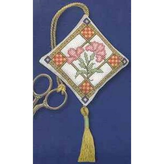 Textile Heritage Scissor Keep Cross Stitch Kit - Medieval Garden