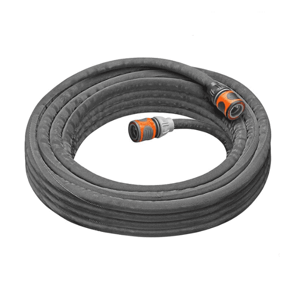 Textile Hose 1/2 inch, 10m: Highly flexible textile garden hose, with PVC inner tube, no kinking, lightweight, weather-resistant (18440-20)