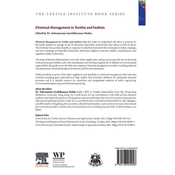 Pre-Owned Textile Institute Book: Chemical Management in Textiles and Fashion (Paperback)