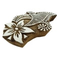 thumbnail image 1 of Textile Printing Block Handcarved Stamp Floral Border Stamps Decorative Blocks, 1 of 3