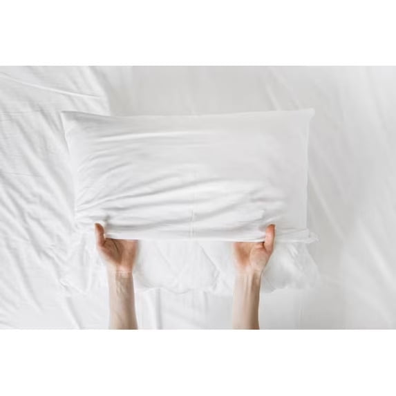 Textile Topia Cotton-Poly Blend Pillowcases – Soft, Durable & Breathable Standard 42"x34" Covers for Home, Airbnb & Hotel Use – 6 Pack