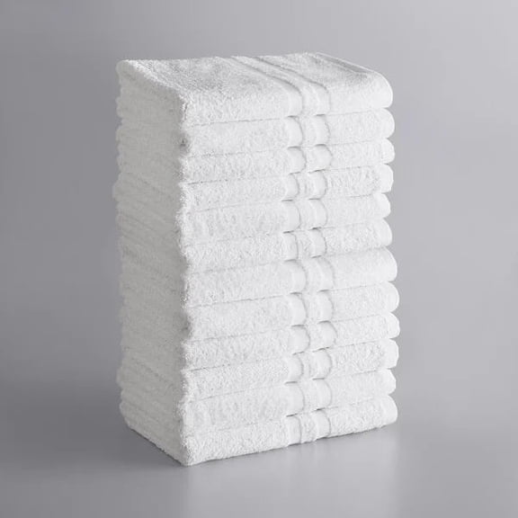 Textile Topia Premium Collection Bath Towel 24x50 – White Large Bath Towels for Spa, Salon, Gym, Hotel & Resort – 86% Cotton 14% Polyester – Super Soft, Thick & Highly Absorbent