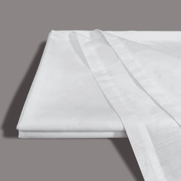 Textile Topia T-180 White Draw Sheets 54”x72” – Cotton-Polyester Blend, Easy to Wash, Commercial Quality for Healthcare & Hospitality – 6 Pack