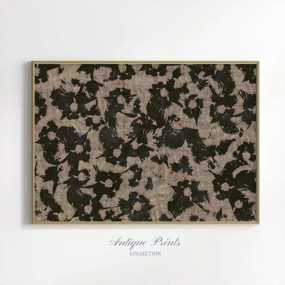 Textile Wall Art, Floral Pattern Poster, Cottage Art, Botanical Tapestry, Farmhouse Decor701, Unframed Poster Size 12x18