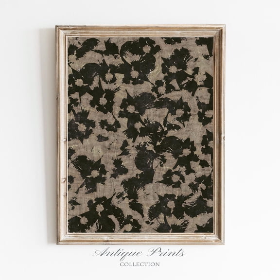 Textile Wall Art, Floral Pattern Print, Cottage Art, Botanical Tapestry, UNFRAMED Poster, Wall Art for Decor, Present, 16x24