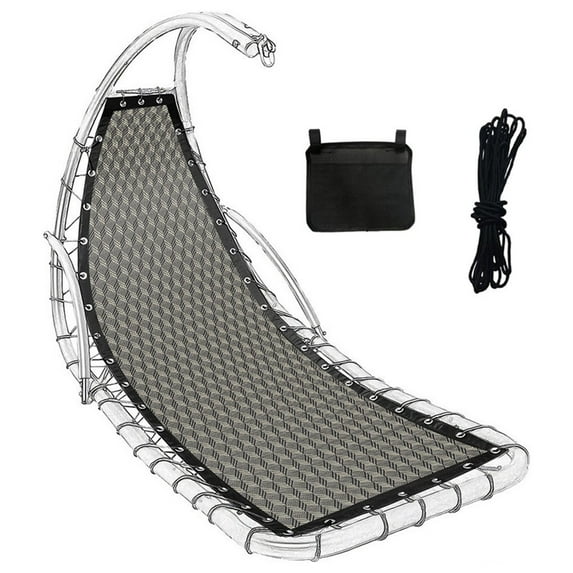 Textilene Hanging Swing Chair Replacement Seat Cloth 64x197x23CM Garden Swing Replacement Seat Cloth Waterproof Dustproof diamond A