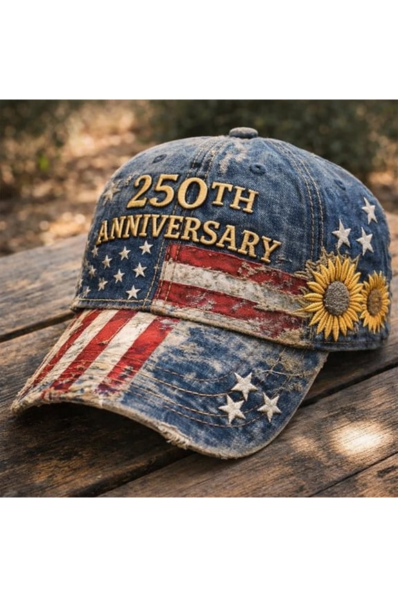 250 Anniversary USA Hat, USA 250th Anniversary Commemorative Hat, 1776-2026 Distressed Baseball Cap, American Heritage Tribute Hat Gift Honoring Patriots & Veterans A