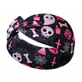thumbnail image 1 of Textilo Halloween Headbands for Women Wide Head Bands Non Slip Pumpkin Knotted Headband Elastic Spider Web Hair Bands Scarf Turban Head Wraps Workout Hair Accessories, 1 of 3
