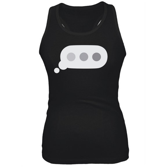 Texting Bubbles Juniors Tank Top - Medium