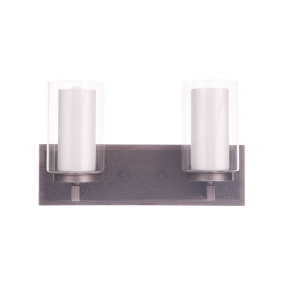 11615NIVNI2 Craftmade Lighting Texture - 2 Light Bath Vanity-8.75 Inch Tall and 15 Inch Wide