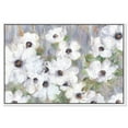 thumbnail image 1 of Texture And Flowers Colorful Canvas Wall Art by Art Remedy, White Floater Frame, 15"x10", 1 of 7