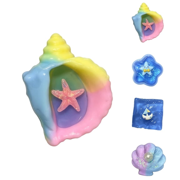 Texture Ball Conch Shell Squishies Toys - Cute Squishies Stress Ball with Soft Texture for Calming Effects, Perfect for OffDesk & Daily Relaxation,1PC