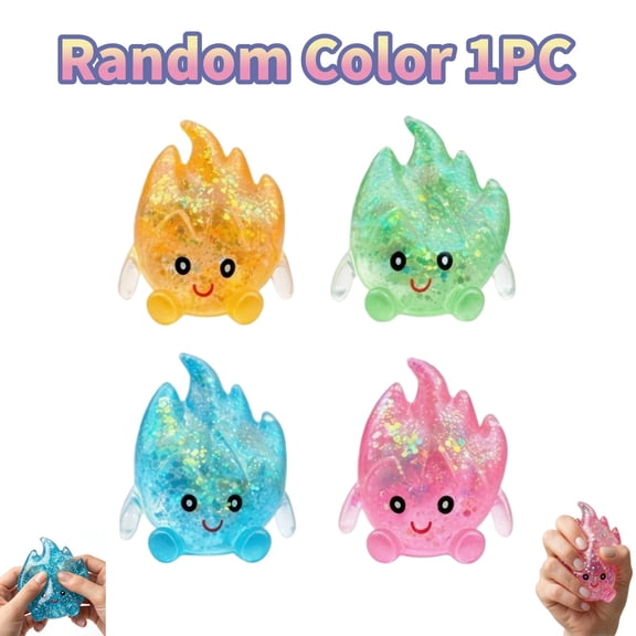 Texture Ball Spark Flame Squishies Toys - Squishies Stress Ball with Soft Texture for Calming Effects, Perfect for Office Desk & Daily Relaxation(1PCS Color Random)