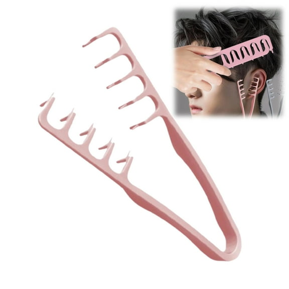 Texture Comb, Universal Hair Texturizing & Volumizing Comb, Men Women Roots Lift Tool for All Hair Types & Lengths, High-Quality Grooming Accessory (Pink)