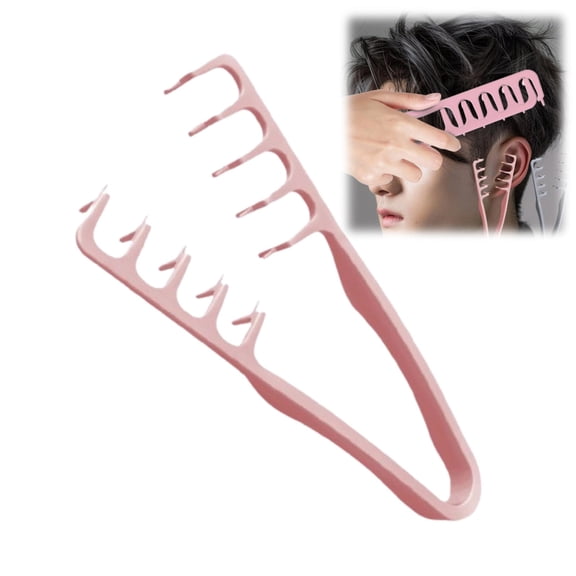 Texture Comb, Universal Hair Texturizing & Volumizing Comb, Men Women Roots Lift Tool for All Hair Types & Lengths, High-Quality Grooming Accessory (Pink)